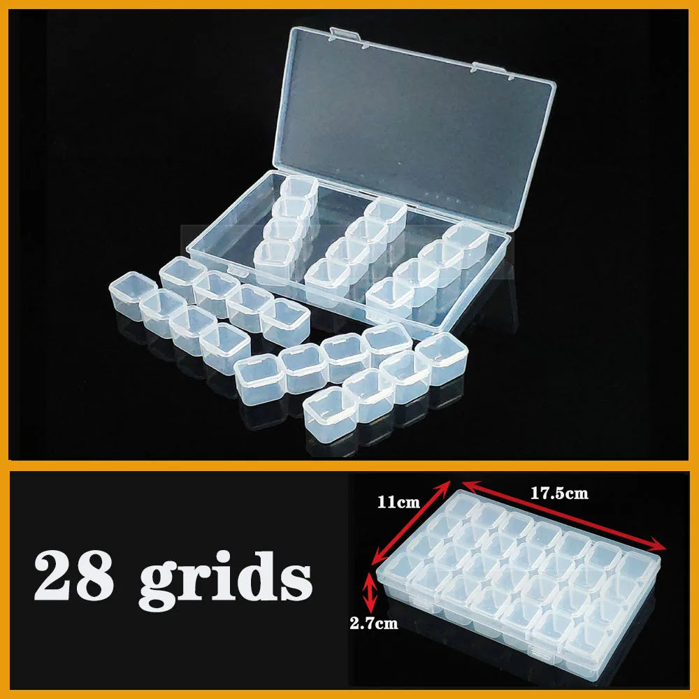 Vielseitiger transparenter Organizer für Kleinteile: Schmuck, Werkzeug, Büro