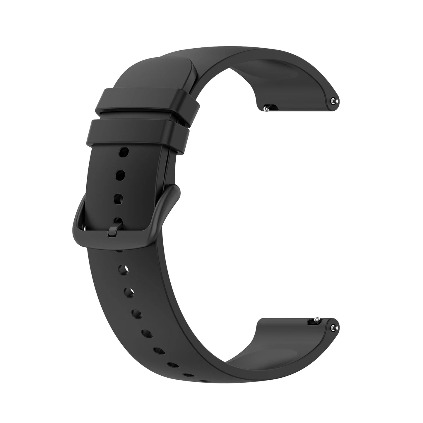 20 mm Silikonarmband kompatibel mit diversen Smartwatches komfortabel