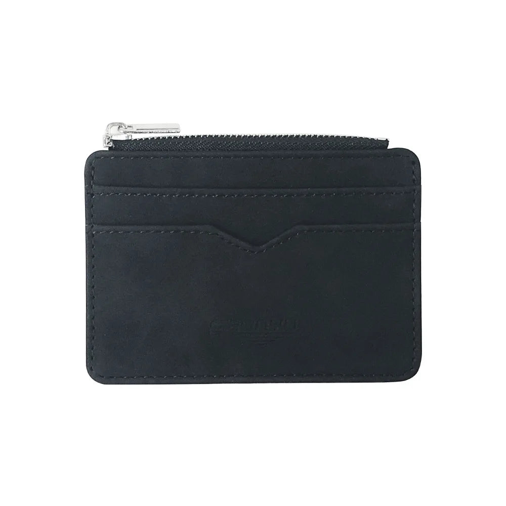Herren Slim Karten Geldbörse - Matte PU Leder Retro Multi-Card Kartenhalter