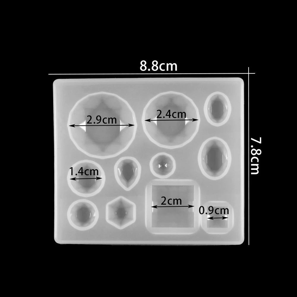Herz Anhänger Silikonform für DIY Epoxidharz Schmuck Gussform Set