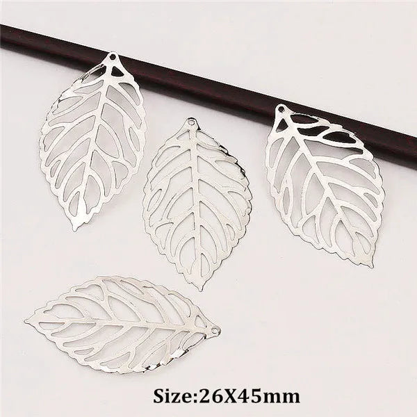 50x filigrane Metall Anhänger in Gold und Silber für DIY Schmuckherstellung