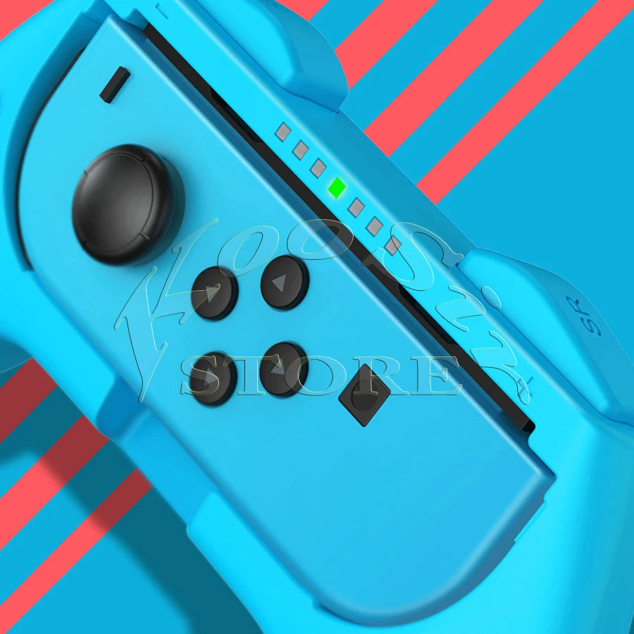 Ergonomische Joy-Con Grips mit Lenkrad - Thumbstick Caps aus ABS