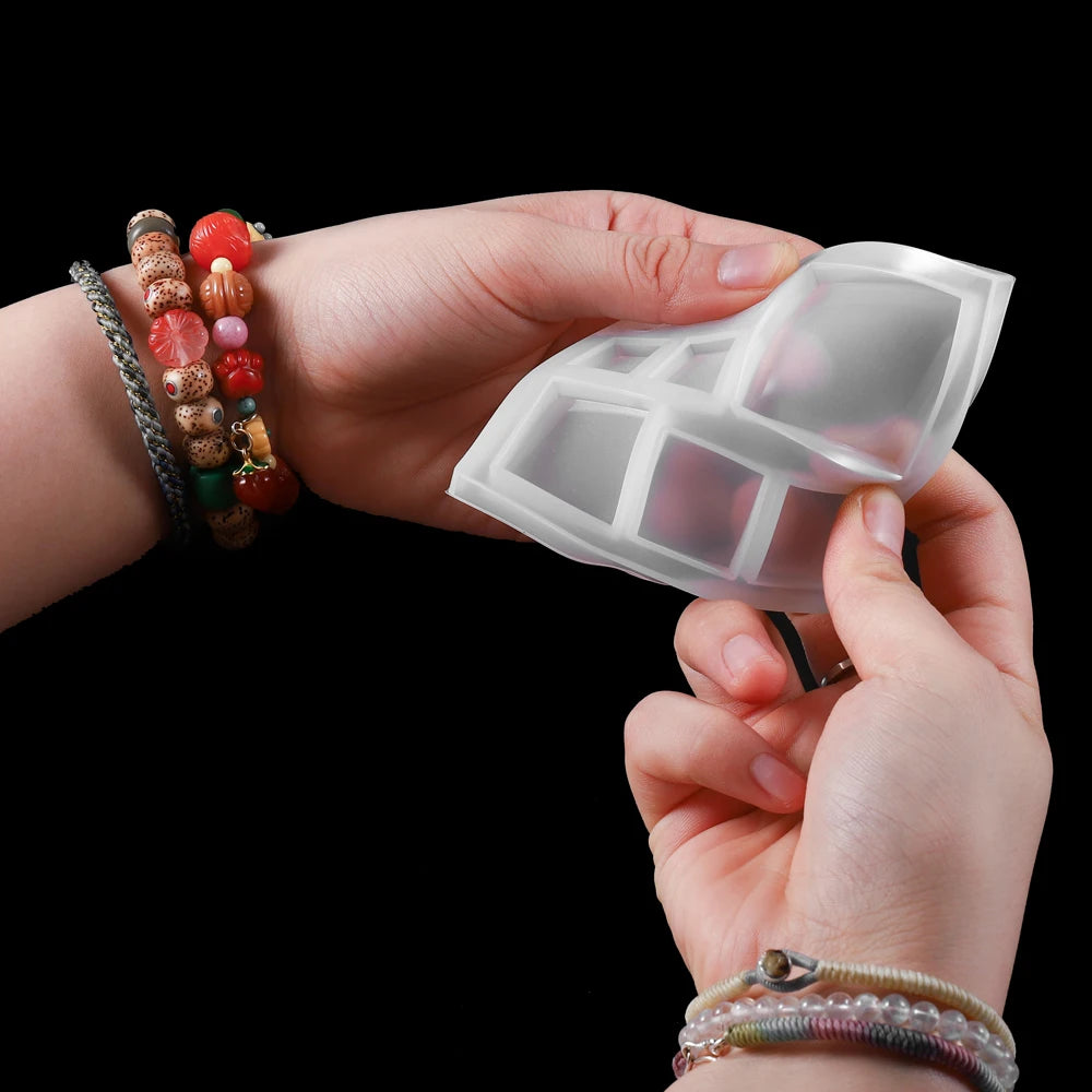 Herz Anhänger Silikonform für DIY Epoxidharz Schmuck Gussform Set