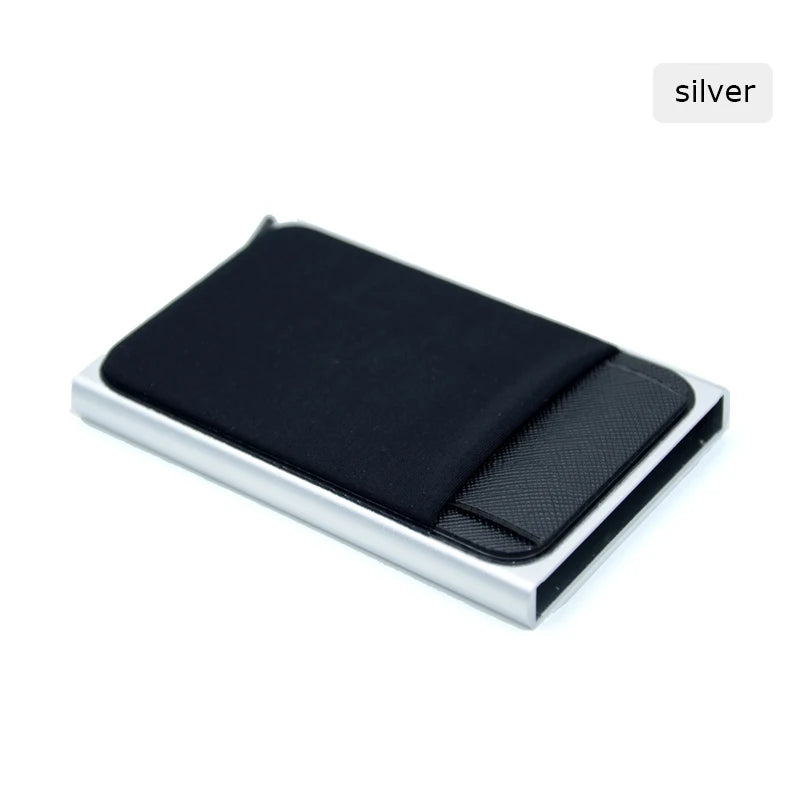 Schlanker Metall Kartenhalter RFID Schutz für Kreditkarten und Ausweise