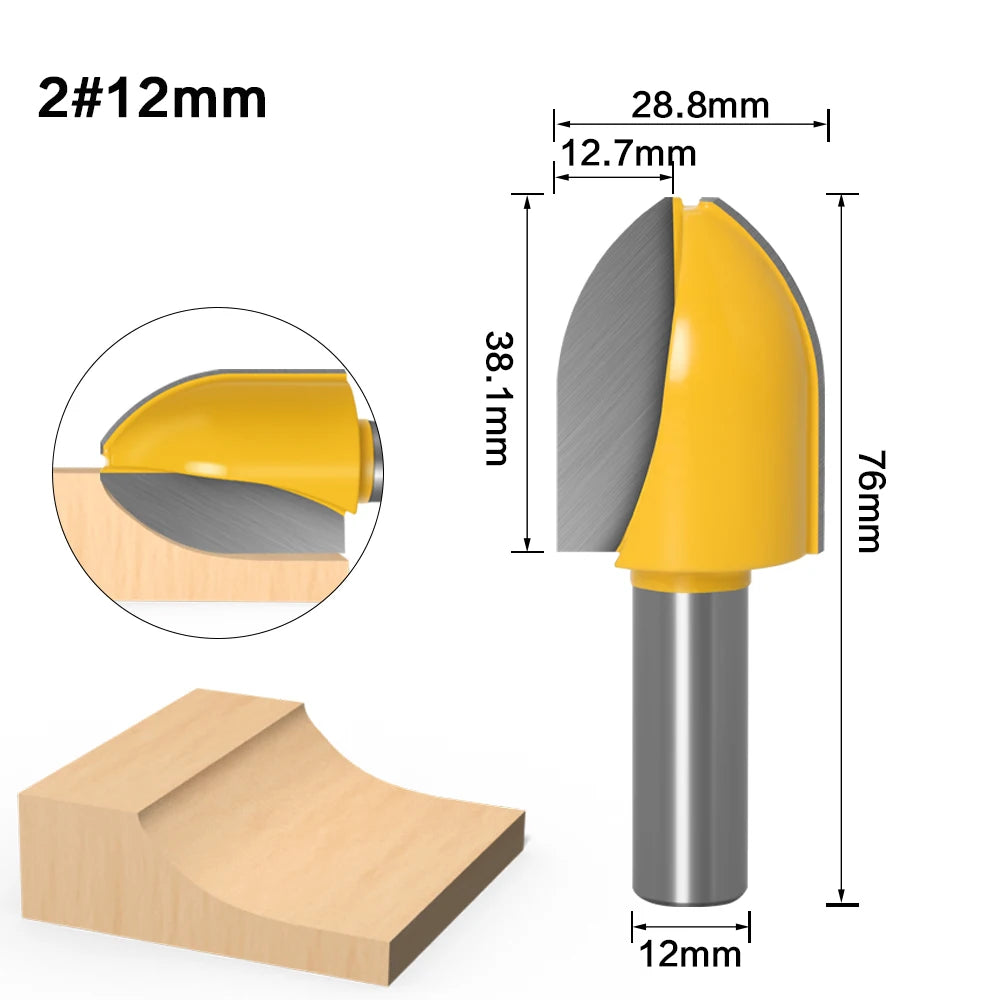 1/4 Zoll Schaft Router Bit Set für präzises Holzfräsen und Zapfenschneiden