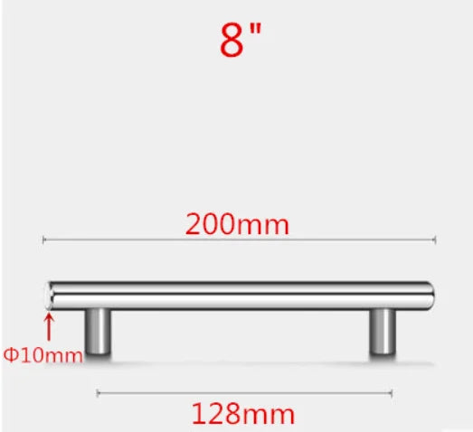 Moderne Edelstahl Möbelgriffe für Schränke Schubladen Küche Bad Metall