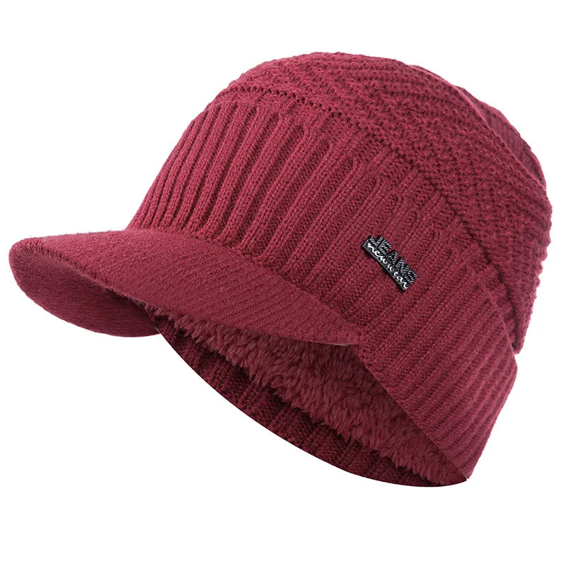 Warmer Unisex Winter Beanie mit Pelz Futter für kalte Outdoor-Tage