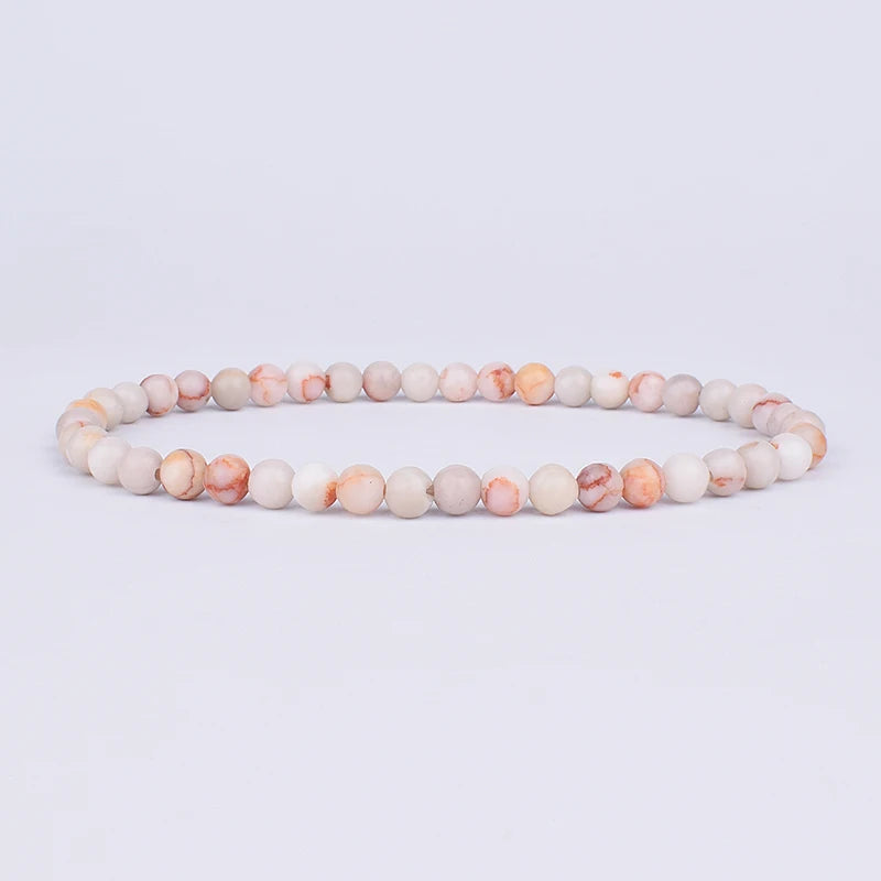 Naturstein Perlen Armband für Energie und Wohlbefinden Unisex