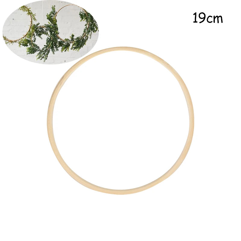 Bambus Ring für kreative Heimdekoration - Hängende Blumenkränze