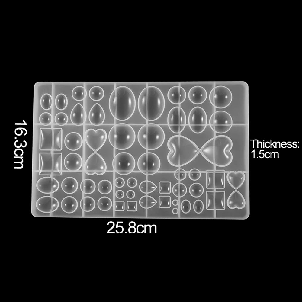 Herz Anhänger Silikonform für DIY Epoxidharz Schmuck Gussform Set