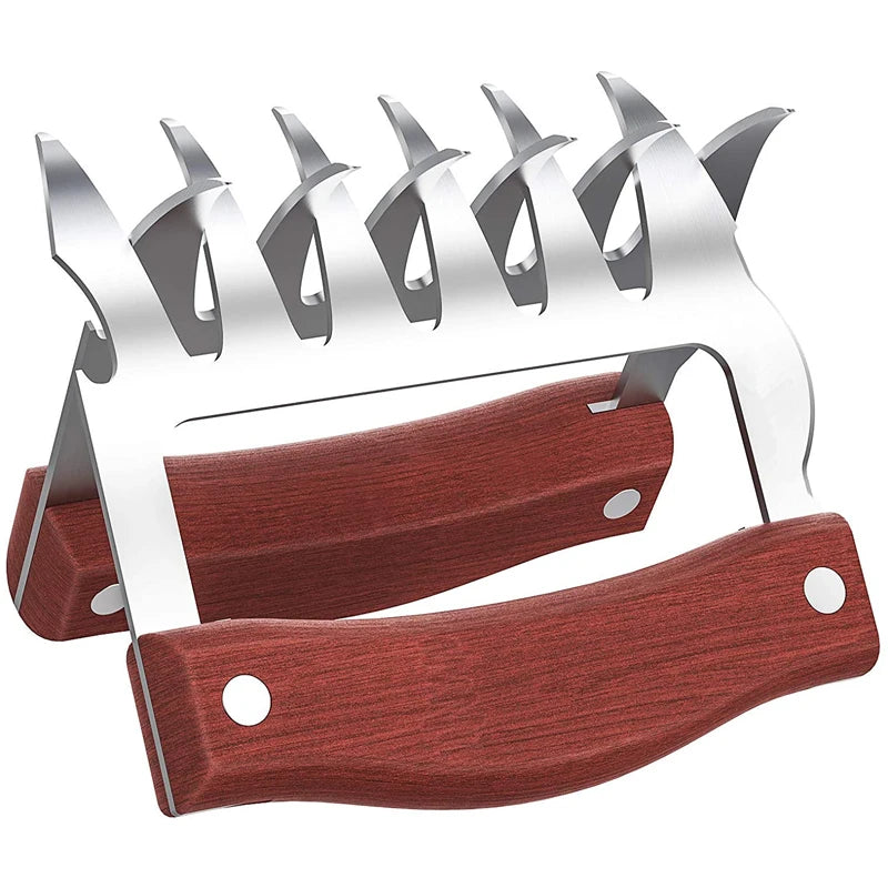 Robuste Edelstahl-Bärenkrallen mit Holzgriff - Flaschenöffner – Perfekt für BBQ