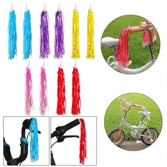 2 stücke 14/30cm Neue Bunte Bike Fahrrad Radfahren Dreirad Lenker Quasten Kinder Mädchen Jungen Lenker Streamer Quaste zubehör - Yabubest - Home & More