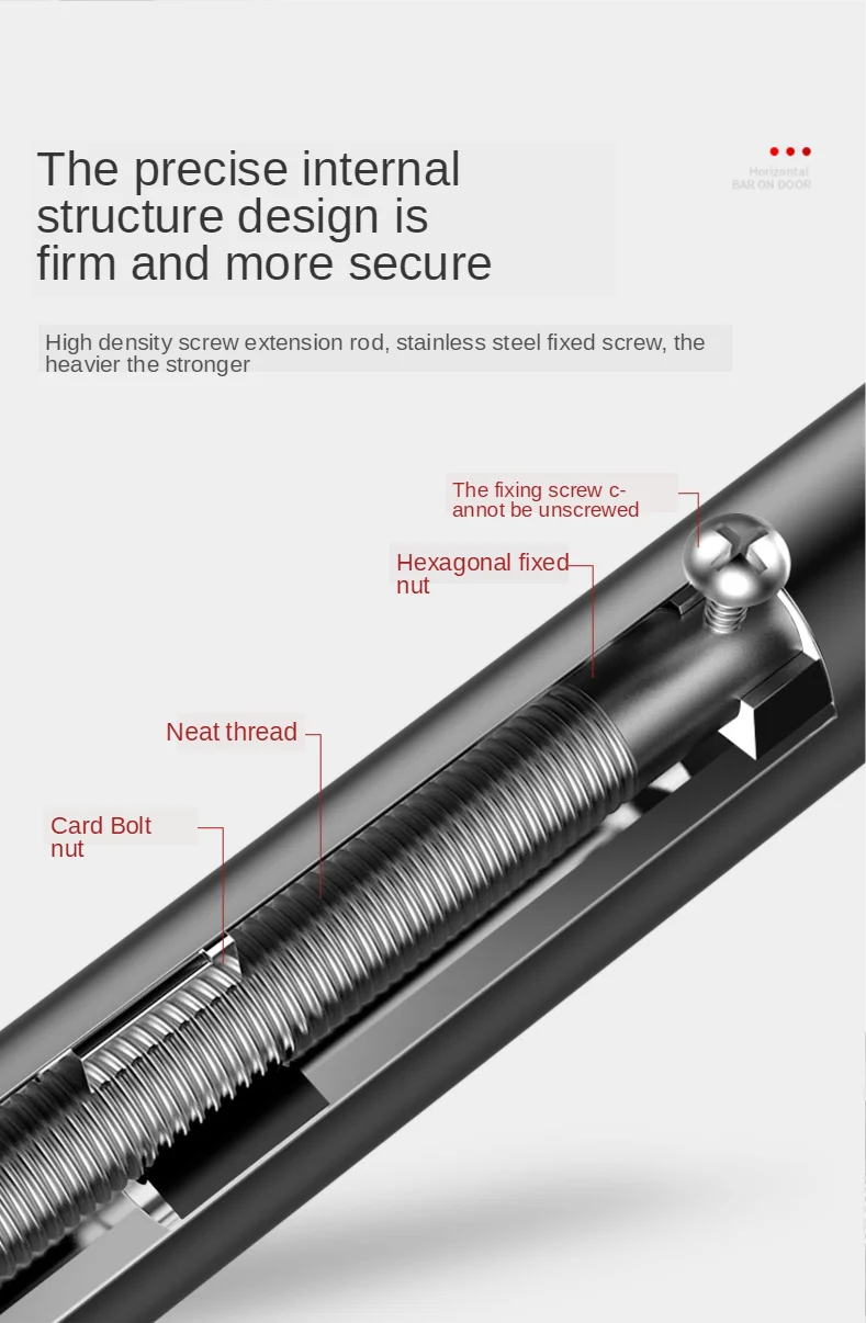 Verstellbare Trainingsstange für Zuhause aus Stahl