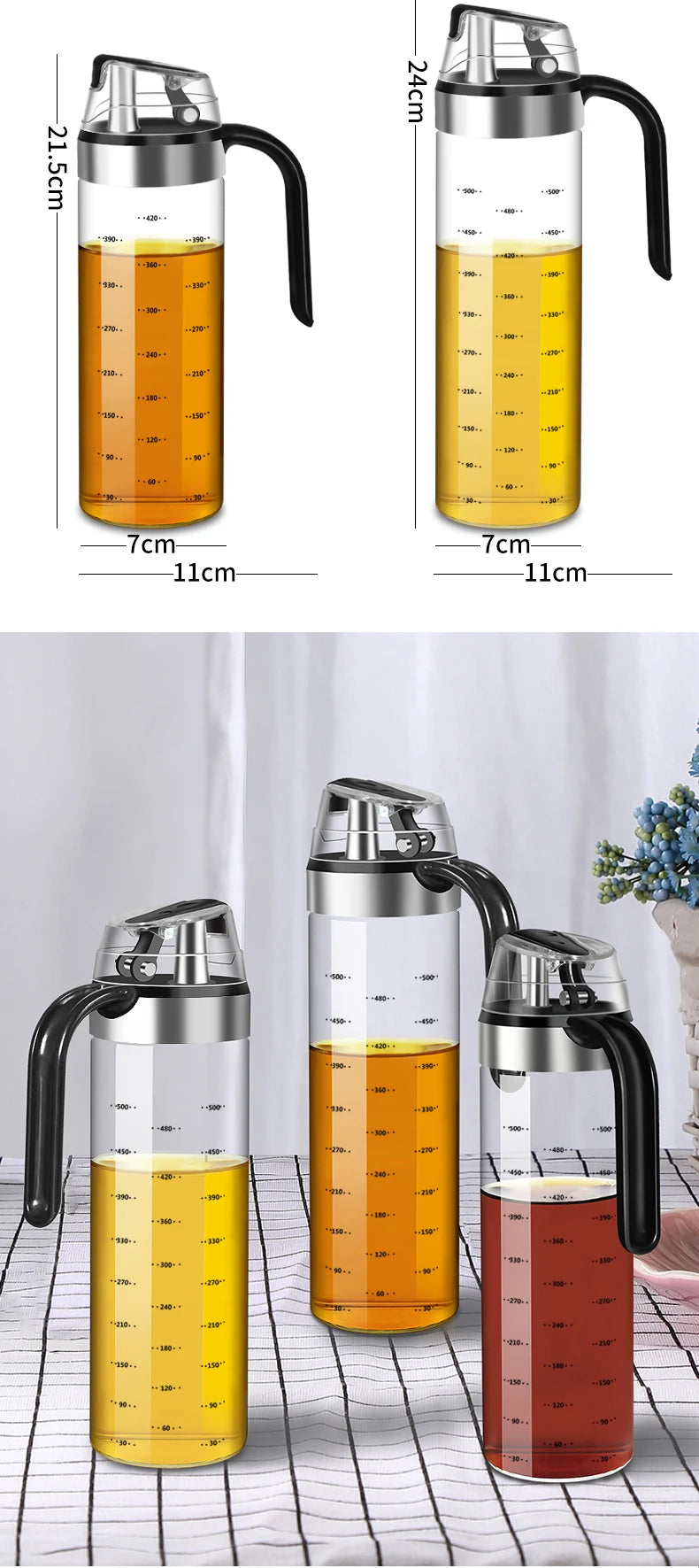 Kochen Gewürz Flasche Spender Sauce Flasche Glas Lagerung Flaschen Für Gewürz Glas Öl Spray Essig Kreative Küche Werkzeuge-Yabubest - Home & More