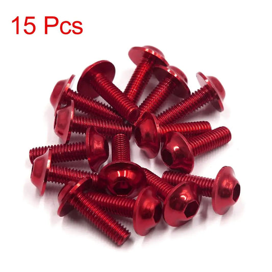 M6x20 mm Sechskantschrauben rote Verkleidungsschrauben Motorrad Roller