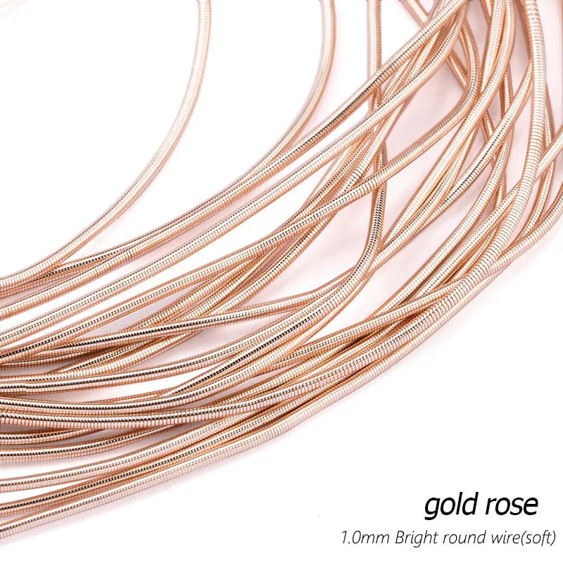 Kupferdraht Metall Nähzubehör 2.8m 10g DIY Schmuck Patch Stickerei