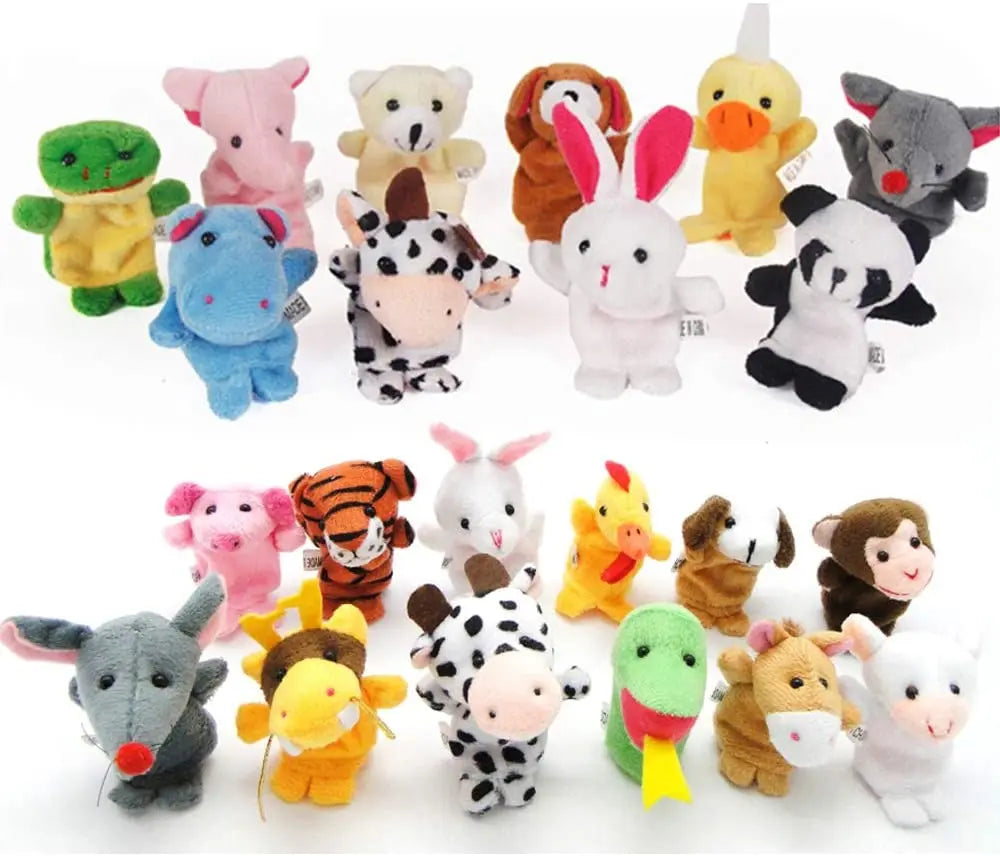 10-teiliges Tiere Fingerpuppen Set für Babys und Kinder