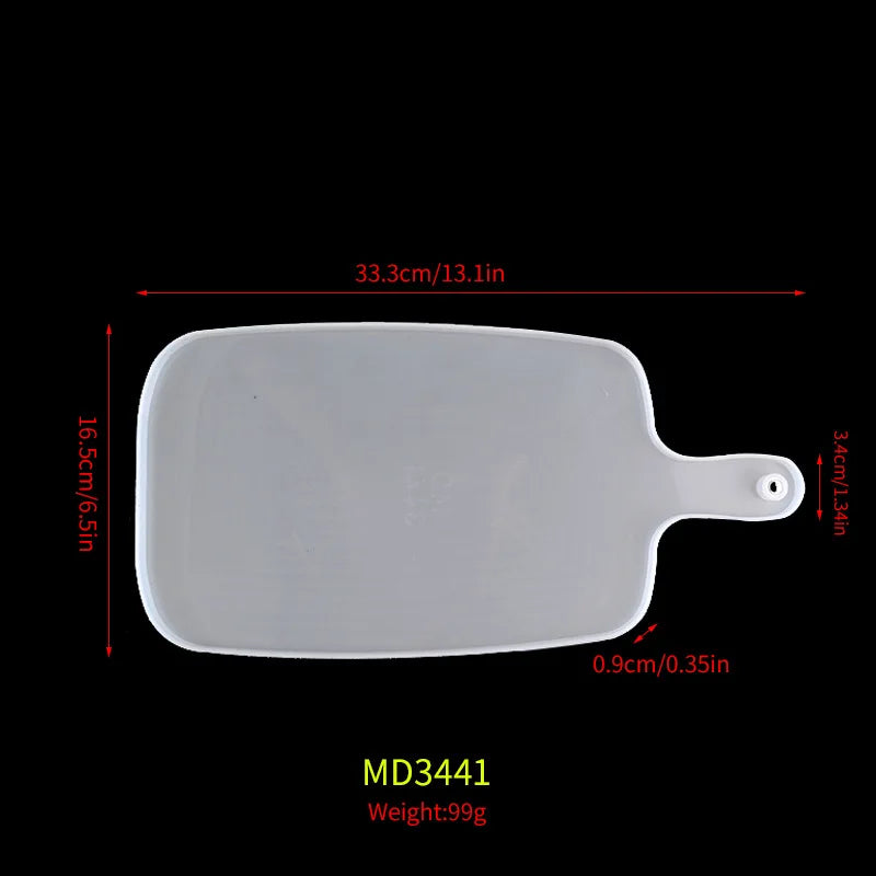 Große rechteckige Silikonform Teeteller Untersetzer Epoxidharz DIY Form