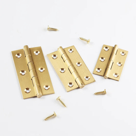 Solide Messing Schrank Scharniere in Gold für Möbel und Küchen 2-3