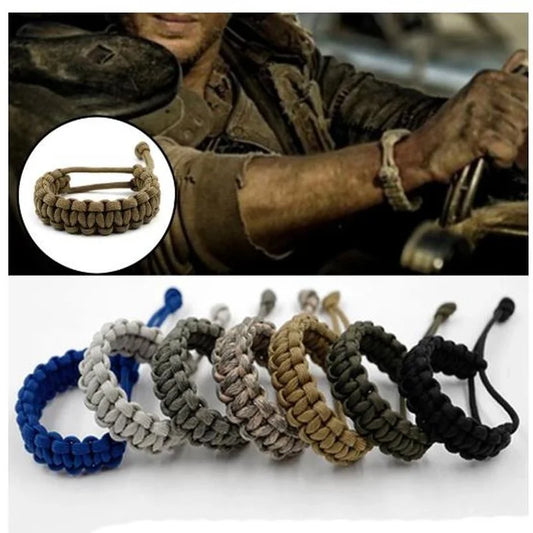 7-farbiges verstellbares Survival-Armband mit 550 Paracord Schnur 17-25cm