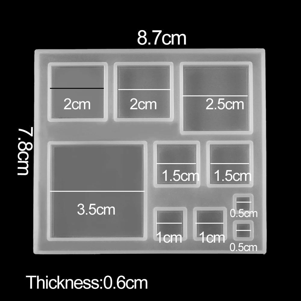 Herz Anhänger Silikonform für DIY Epoxidharz Schmuck Gussform Set