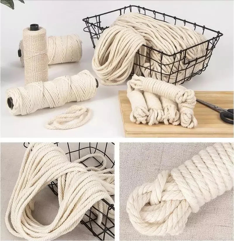 Handgemachte Makramee Baumwoll Schnur für DIY Dekoration-Yabubest - Home & More