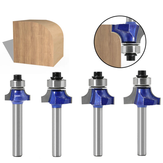 1/4 Schaft Runde Ecke Router Bit mit Lager für Holzbearbeitung