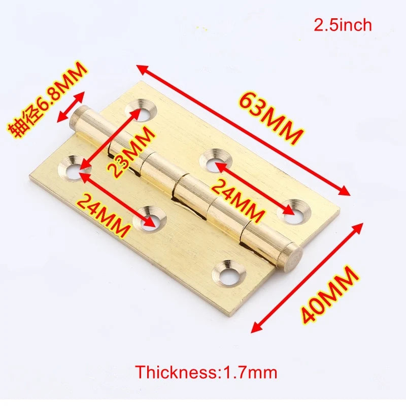 Solide Messing Schrank Scharniere in Gold für Möbel und Küchen 2-3