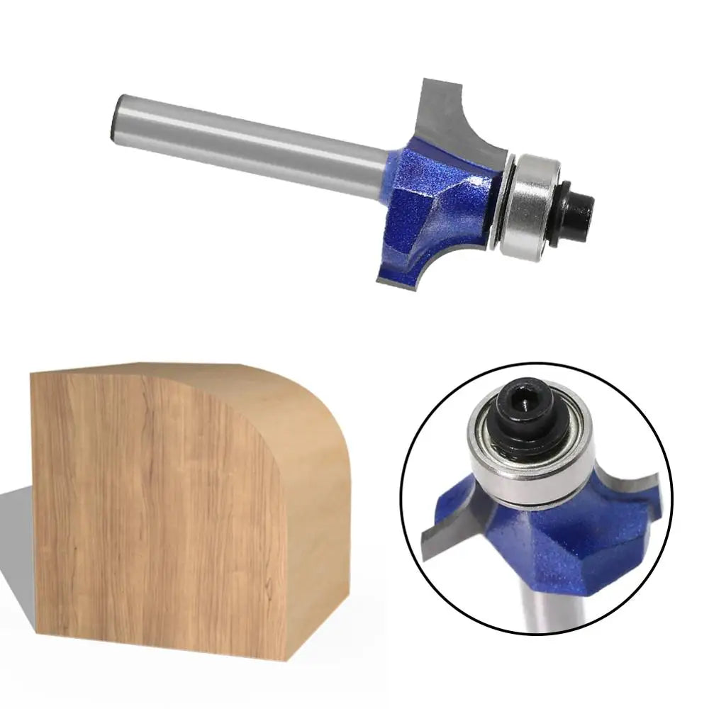 1/4 Schaft Runde Ecke Router Bit mit Lager für Holzbearbeitung