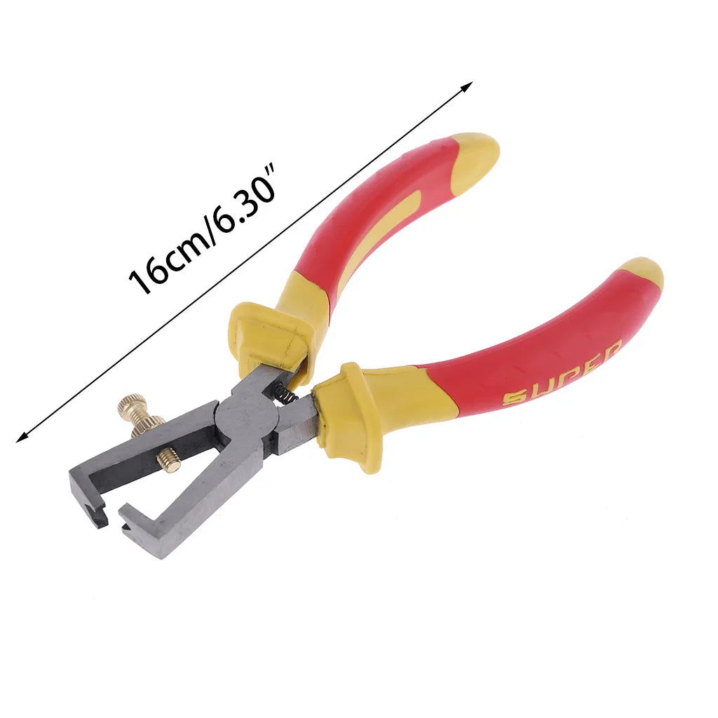 Isolierte Abisolierzange 1000V für Elektriker | Kabelzange 160mm Chrom-Vanadium