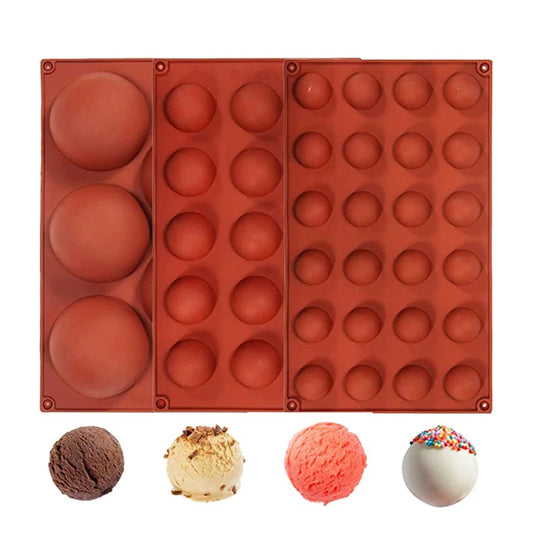 Halbkugel Silikonform zum Backen von Pralinen Mousse Kuchen 3D