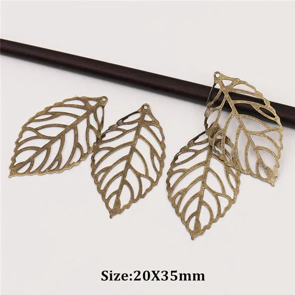 50x filigrane Metall Anhänger in Gold und Silber für DIY Schmuckherstellung