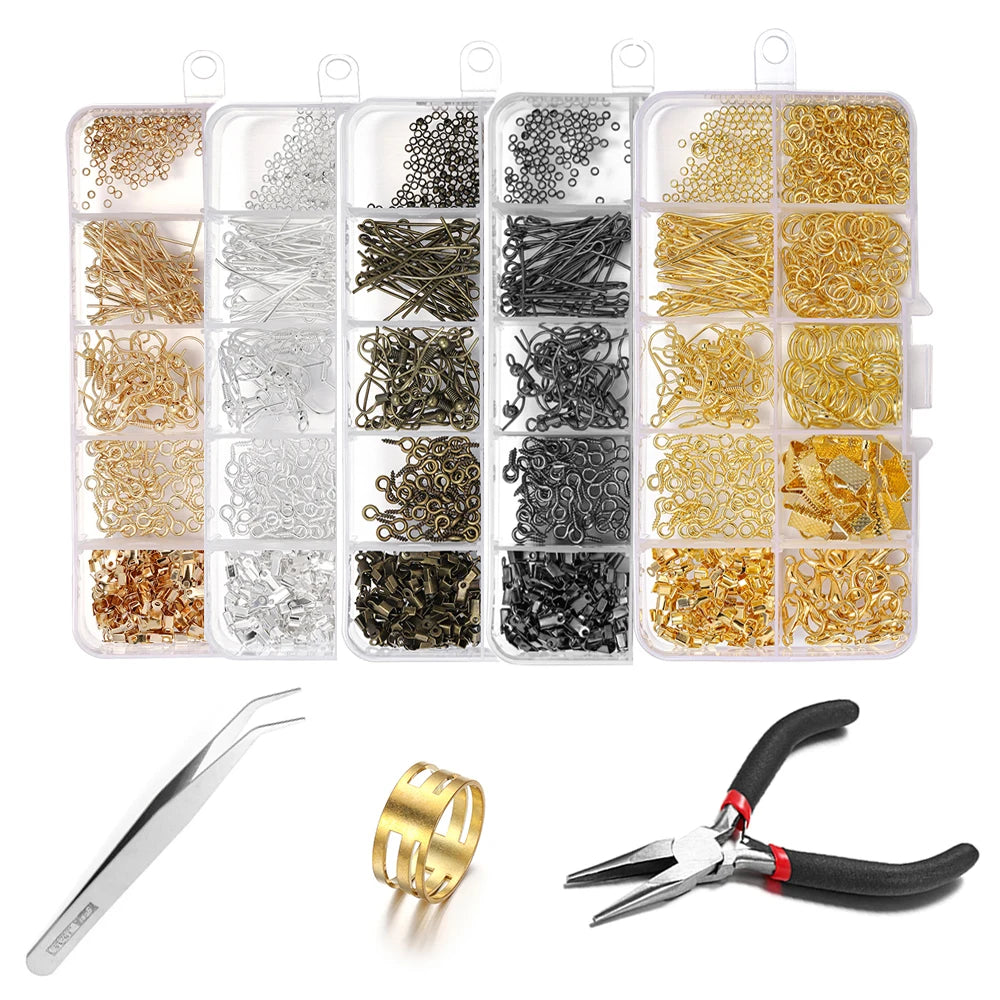 Legierung Zubehör Set Reparatur Werkzeuge Karabinerverschluss Biegeringe-Yabubest - Home & More