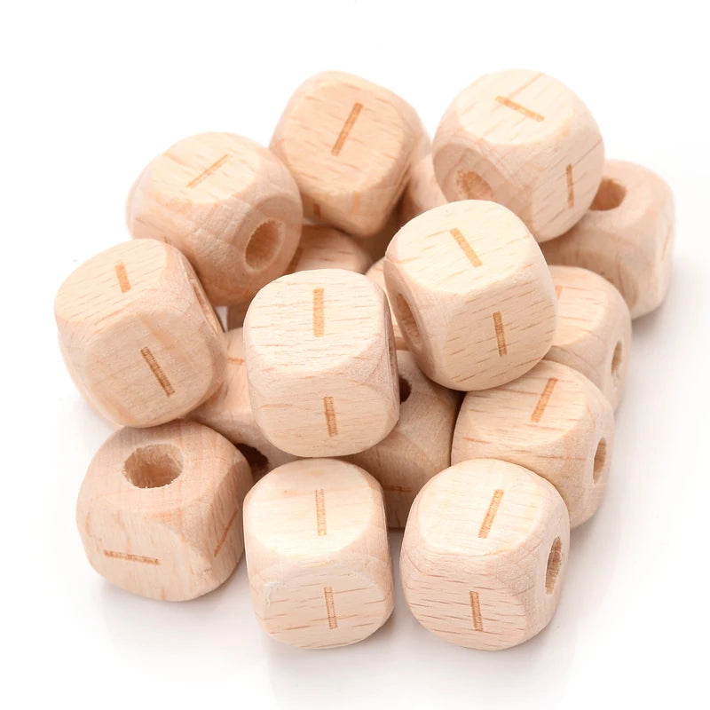 Sichere Silikon Alphabet Perlen für Baby Schnullerketten