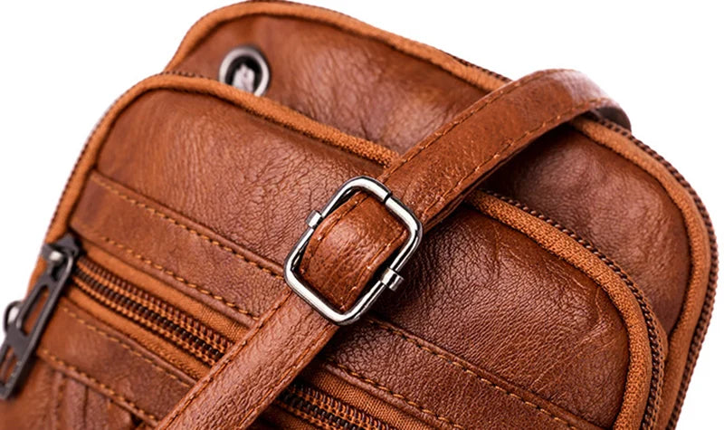 Vintage PU Leder Umhängetasche für Frauen kleine Crossbody Tasche