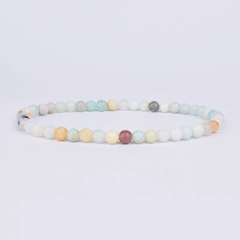 Naturstein Perlen Armband für Energie und Wohlbefinden Unisex