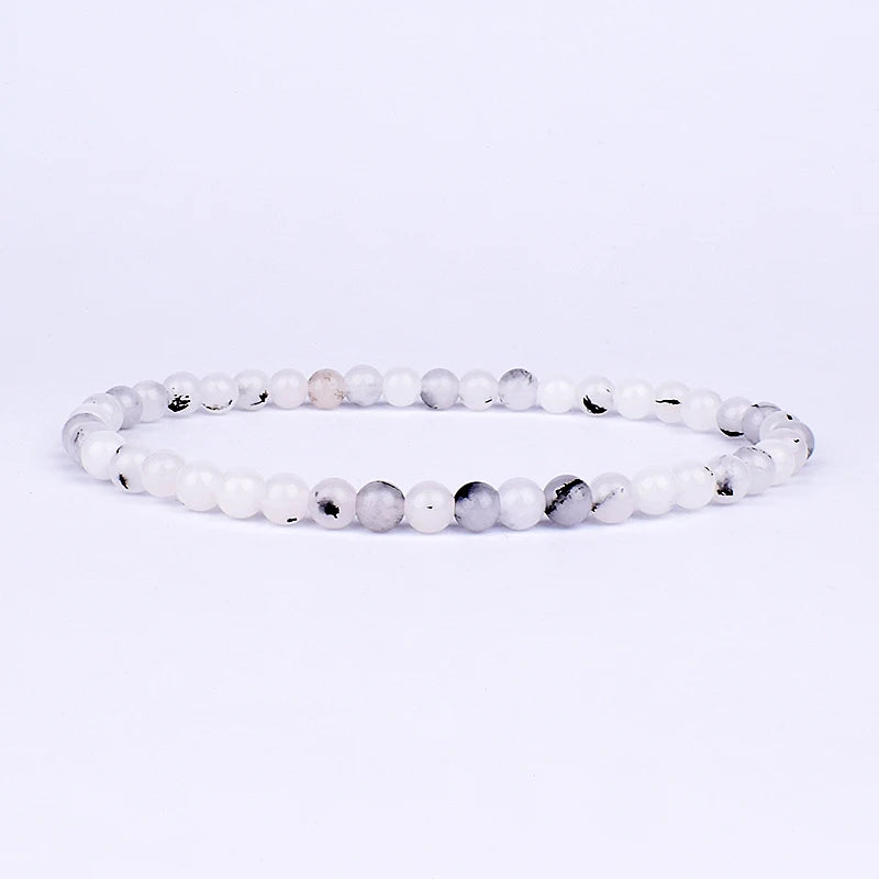 Naturstein Perlen Armband für Energie und Wohlbefinden Unisex