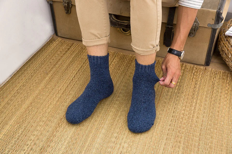 Dicke warme Merino Wollsocken für Männer im 3er Pack