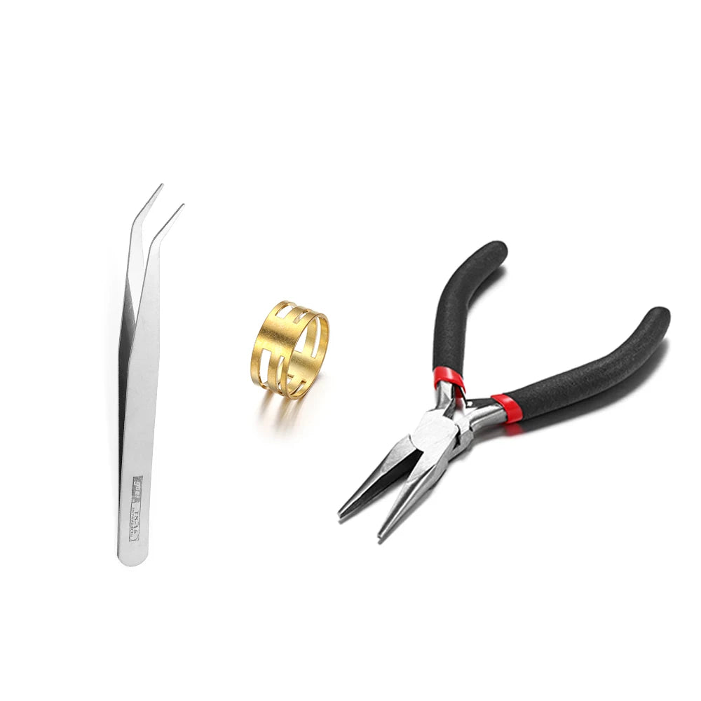 Legierung Zubehör Set Reparatur Werkzeuge Karabinerverschluss Biegeringe-Yabubest - Home & More