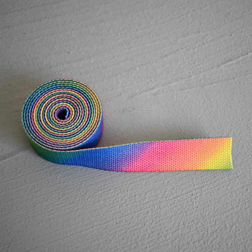 25 mm Gurtband 5 Yards bedruckt in 18 Farben für Taschen & Zubehör-Yabubest - Home & More