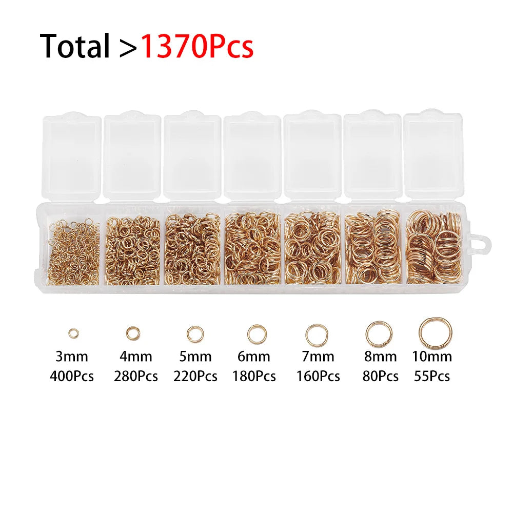 Schmuck Bastelset Karabiner Biegeringe Ohrhaken für DIY Projekte