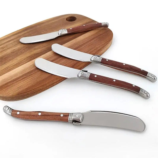 Set Buttermesser Mit Edelstahlklinge Und Rossholzgriff Für Perfektes Streichen
