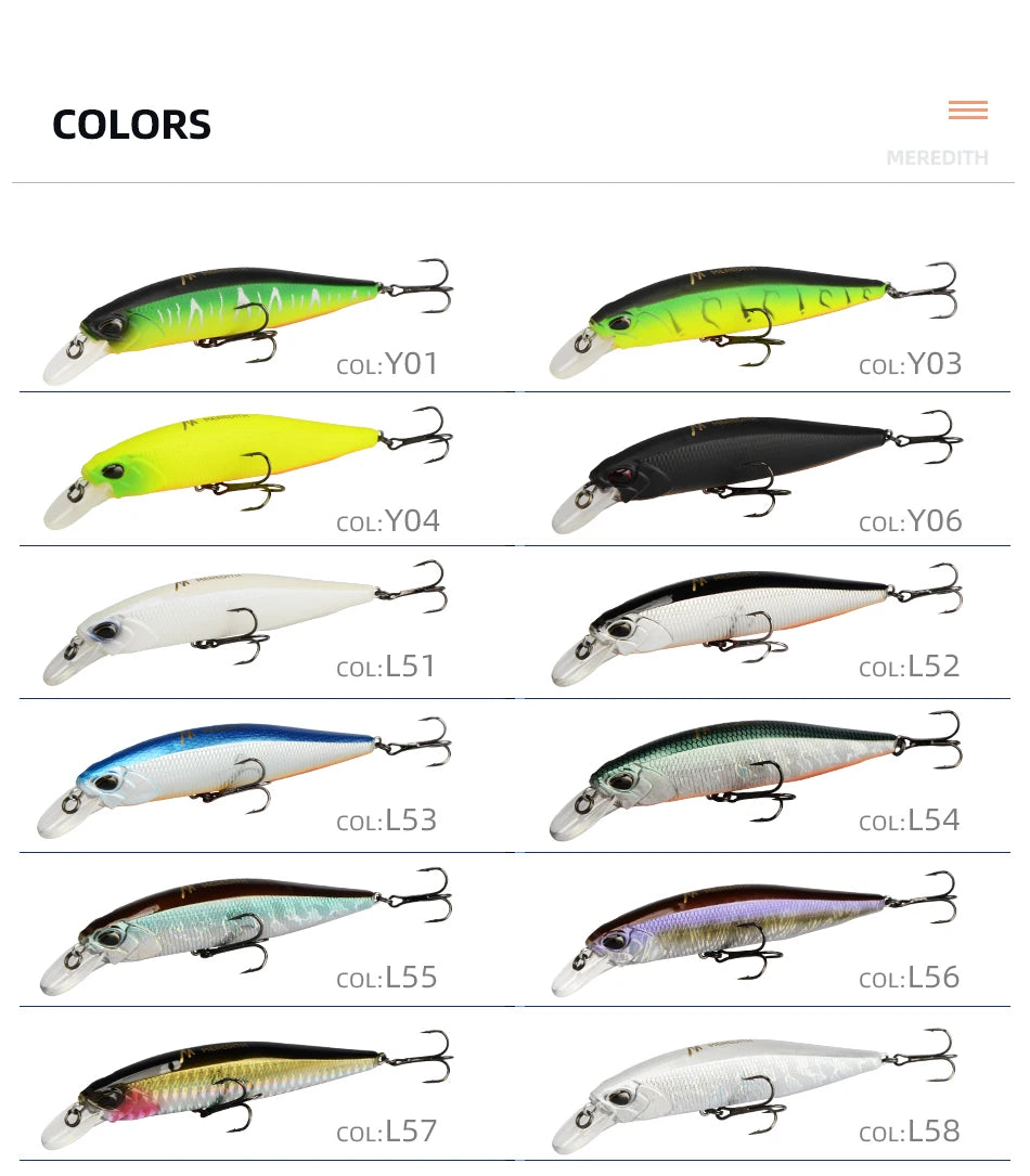 Professioneller schwimmender Wobbler Angelköder Minnow 14g 0,8 bis 1,0 m-Yabubest - Home & More