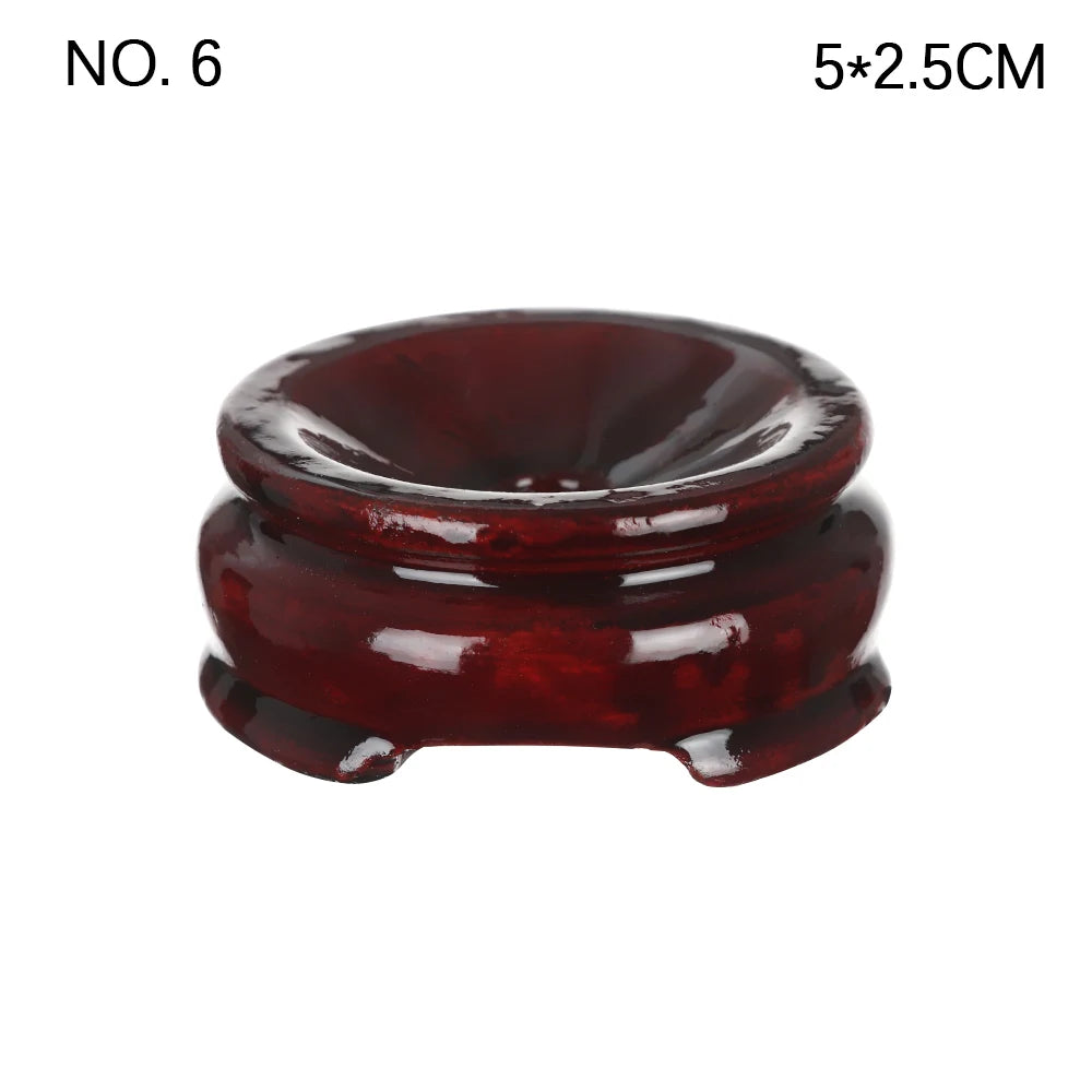 Moderner Holzhalter für Kristallkugeln mit einfacher Handhabung