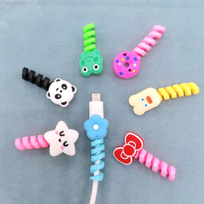 Cartoon Kabelschutz für USB Ladekabel Datenkabel Kopfhörer Schutz Organizer