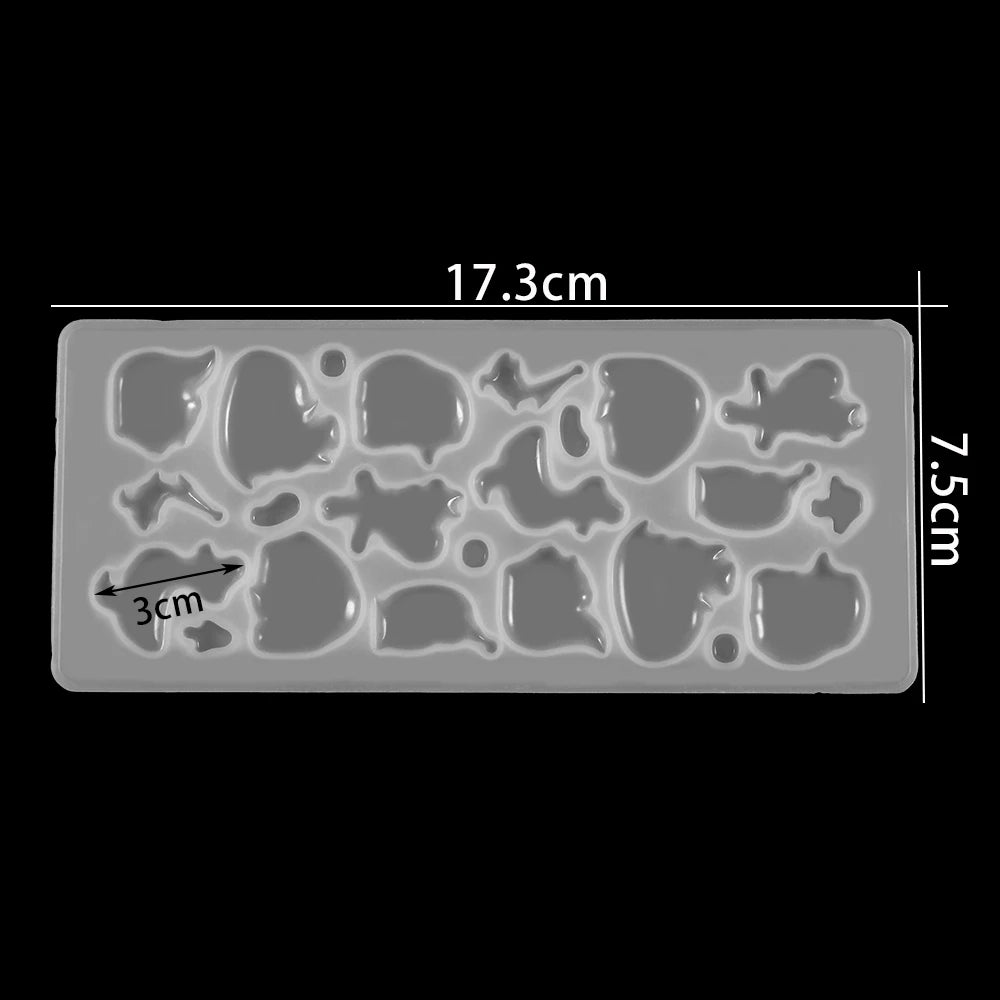 Herz Anhänger Silikonform für DIY Epoxidharz Schmuck Gussform Set