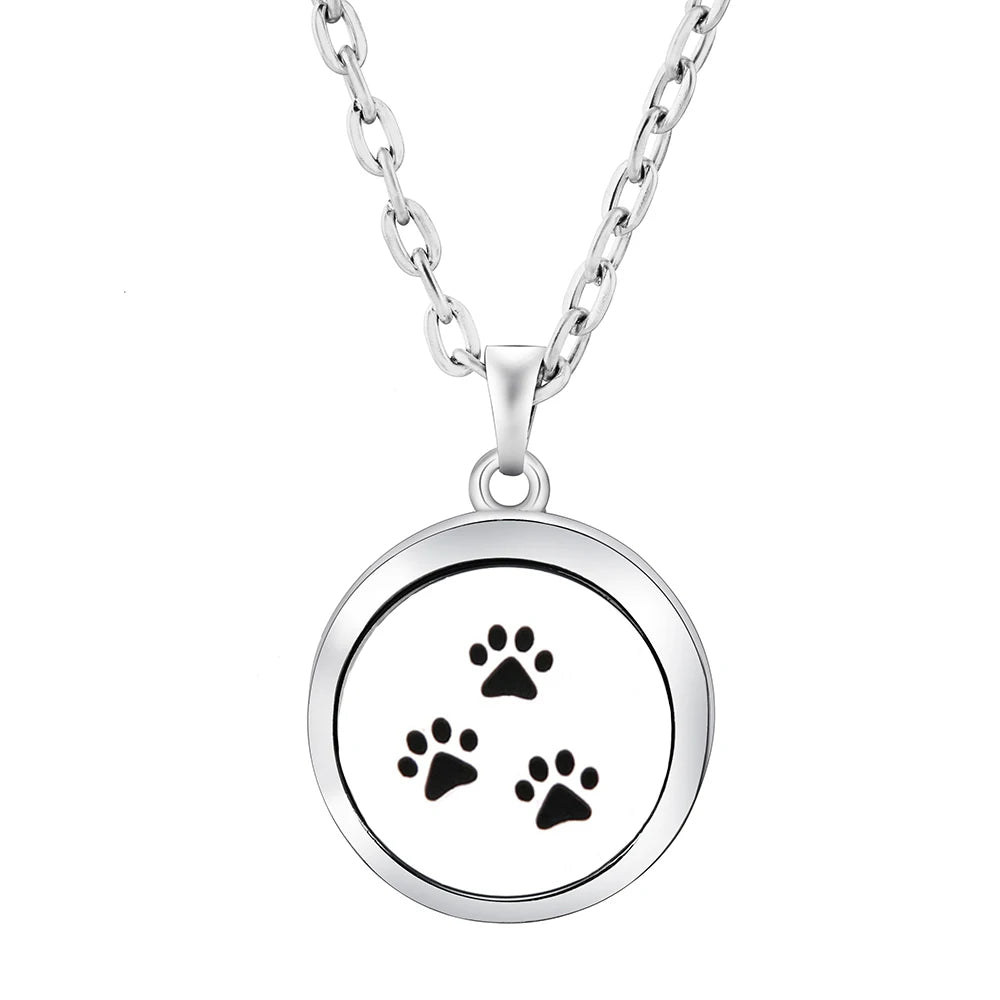 Elegante Aromatherapie Halskette mit Edelstahl Anhänger