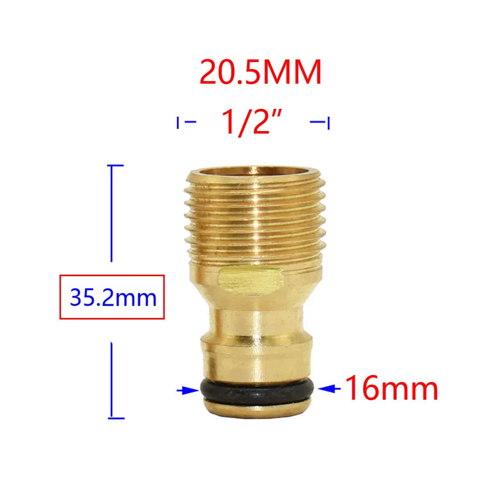 Messing Schnellkupplung Garten Bewässerung Adapter für Tropfschläuche