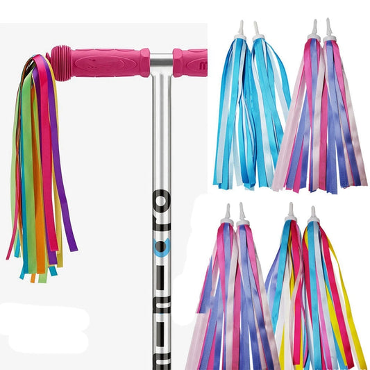 2 stücke 14/30cm Neue Bunte Bike Fahrrad Radfahren Dreirad Lenker Quasten Kinder Mädchen Jungen Lenker Streamer Quaste zubehör - Yabubest - Home & More