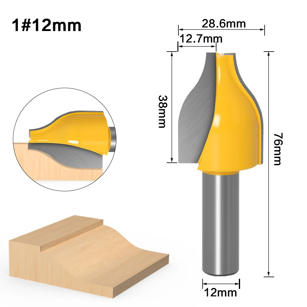 1/4 Zoll Schaft Router Bit Set für präzises Holzfräsen und Zapfenschneiden